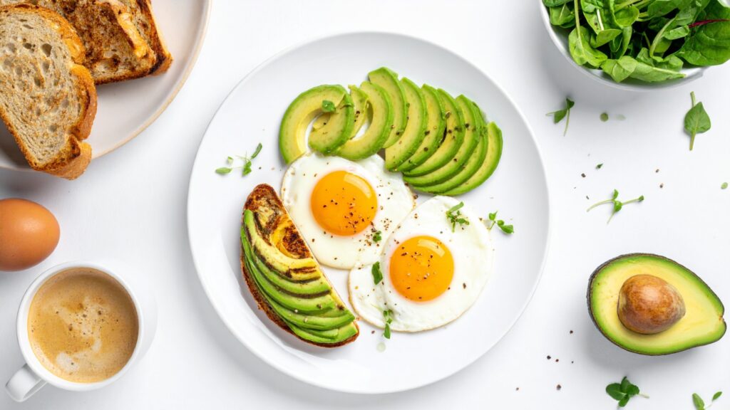 Plato con aguacate