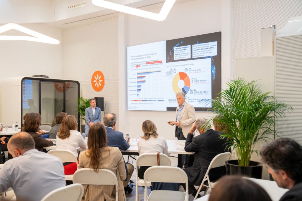 Gráfico exportaciones cosmética española