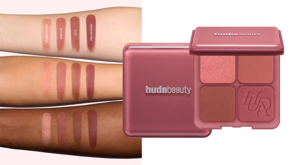 Paleta de coloretes Huda Beauty Strawberry Latte Blush Filter