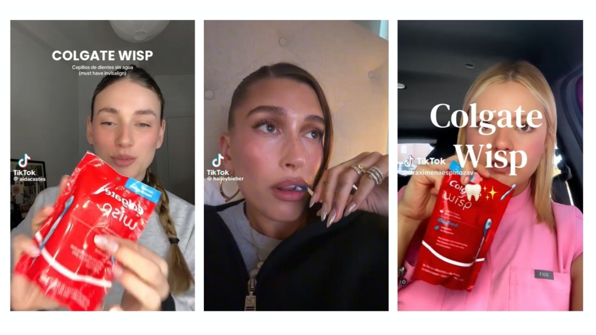 Cepillo dental desechable Colgate Wisp tendencia viral.