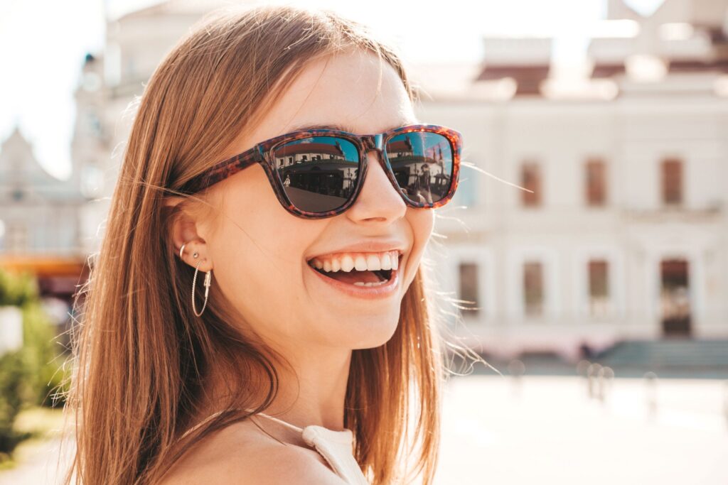 Las gafas de sol son una barrera física
