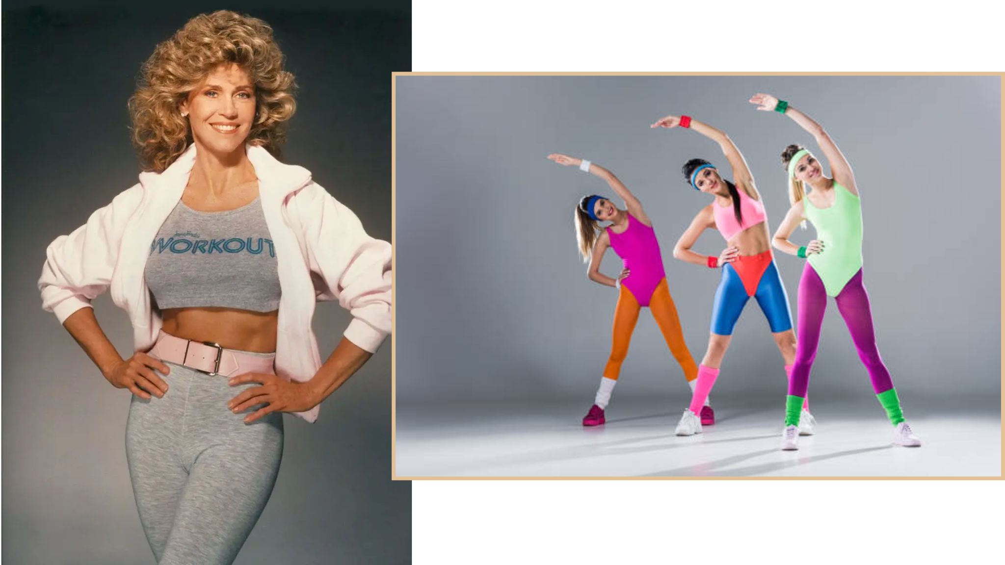 Jane fonda y el top deportivo