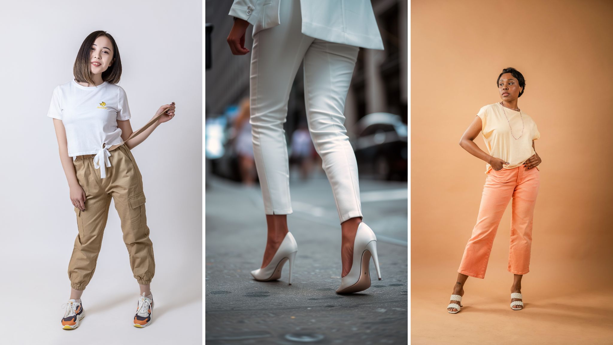 Pantalones crop