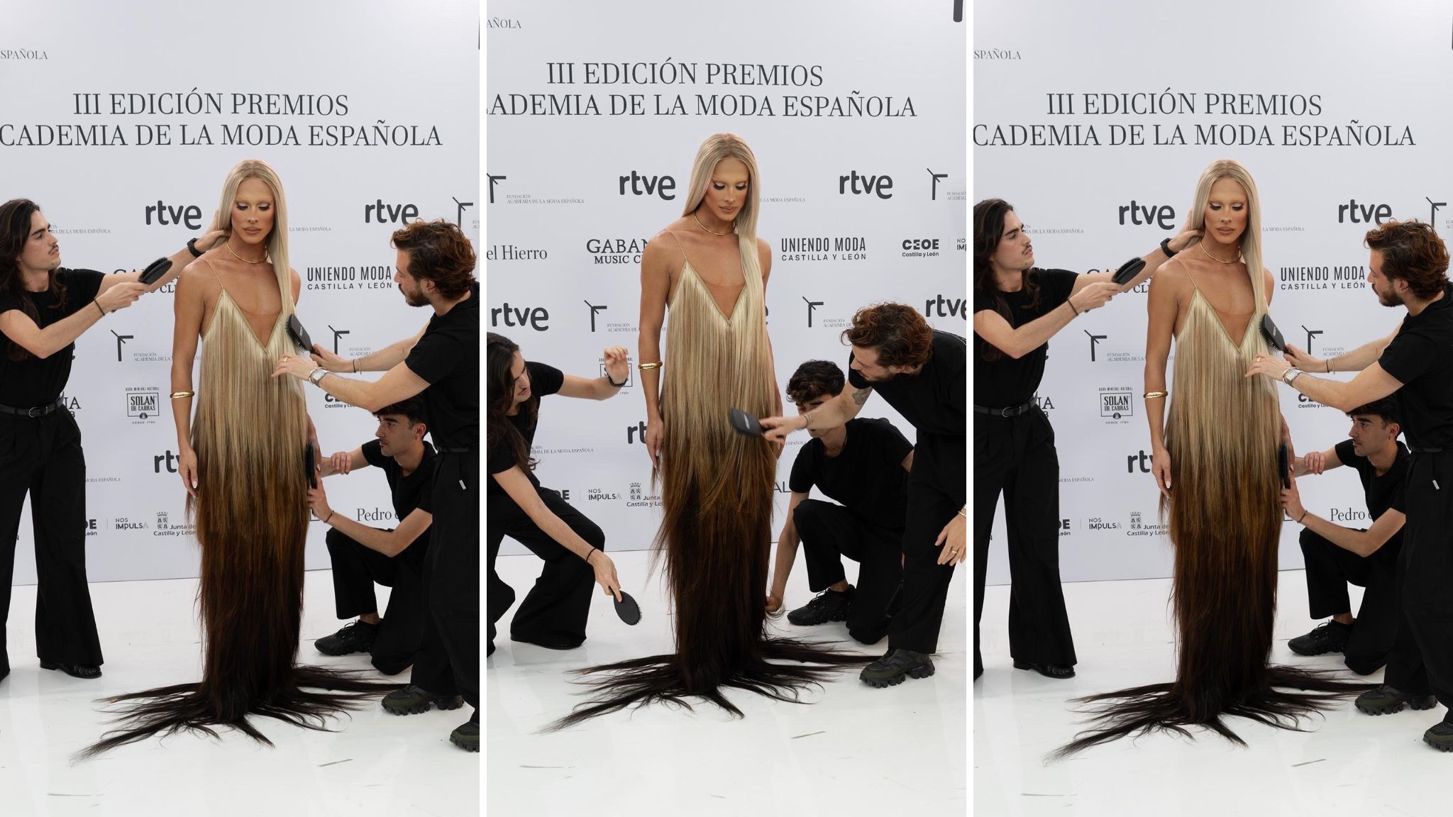 vestido de cabello